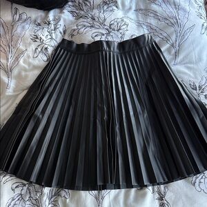 Soho Black A-Line Pleated Skirt